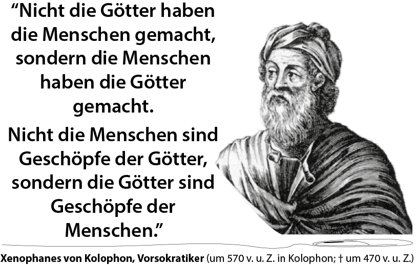 Götter, Vorsokratiker, Xenophanes von Kolophon,