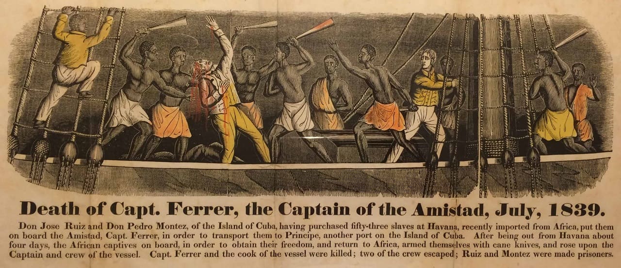 Amistad-revolt-Aufstand-1839-afrikanischer-Sklaven-Sklavenhandel-Sklaverei-Sengbe-Pieh-Menschenrechte-Kritisches-Netzwerk-Supreme-Court-Abolitionisten-John-Quincy-Adams-Meuterei