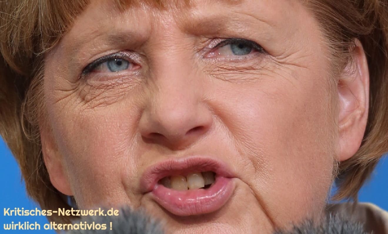 Angela-Merkel-Fratze-KN-Merkelherrschaft-Merkelregime-Despotin-Tyrannei-Merkeltyrannei-weggebissen-Machtwahn-Despotin-Kritisches-Netzwerk-Transatlantikerin-Bundesmutti-Raute