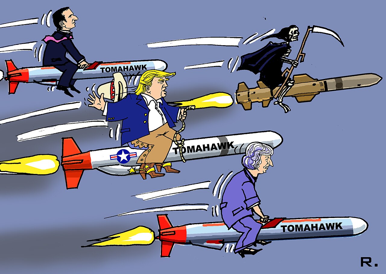 Apokalyptische_Reiter_Apokalyptischen_Donald_Trump_Emmanuel_Macron_Kriegstreiber_Raketenangriffe_Kriegstauglichkeit_Kriegstuechtigkeit_Weltuntergang_Markus_Szyszkowitz_Kritisches-Netzwerk