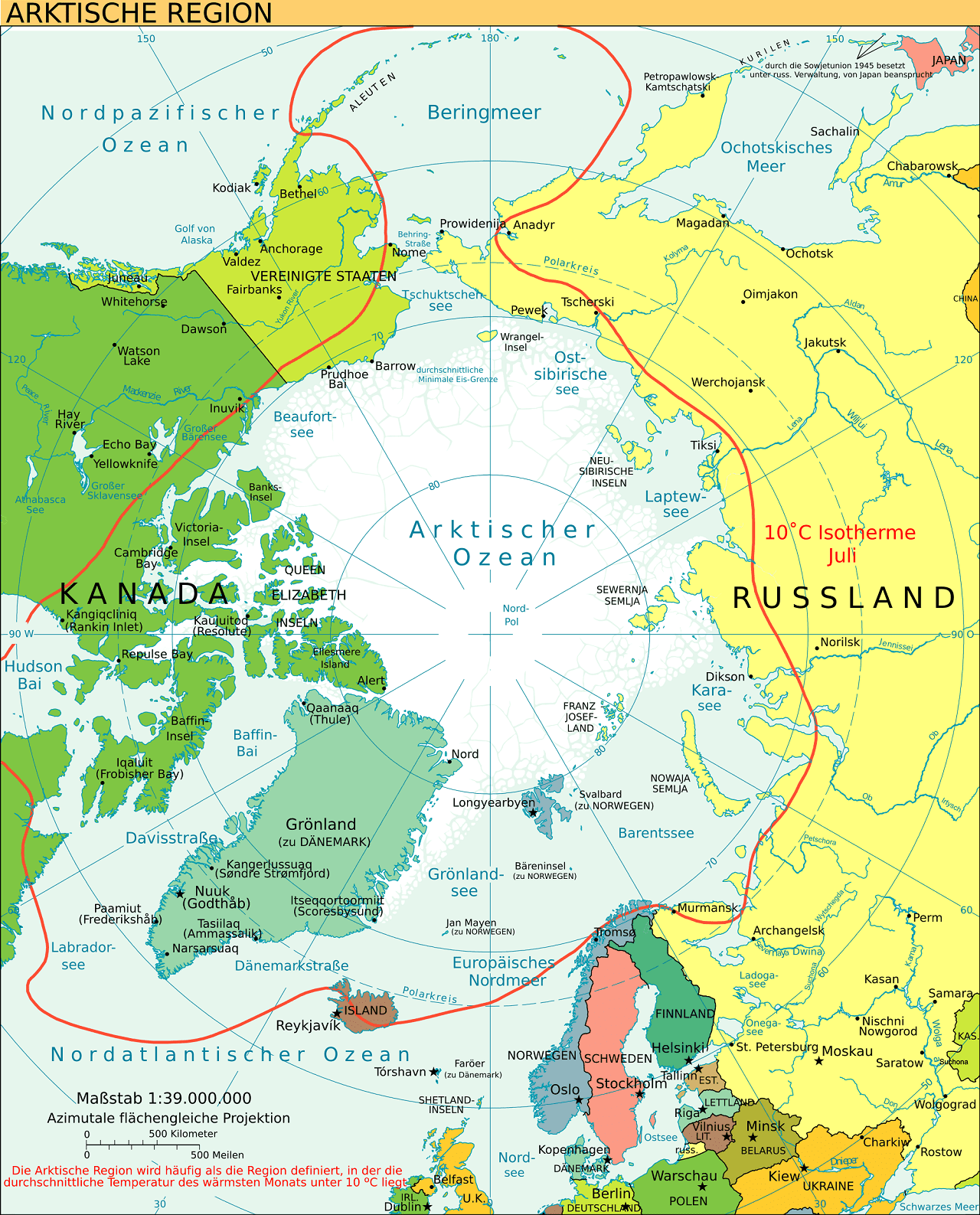 Arktis-Arktische-Ozean-Nordpol-Polkappe-Nordpolarmeer-Hocharktis-Kritisches-Netzwerk-Groenland-Spitzbergen-Russland-Franz-Joseph-Land-Nowaja-Semlja-Lappland-Russia