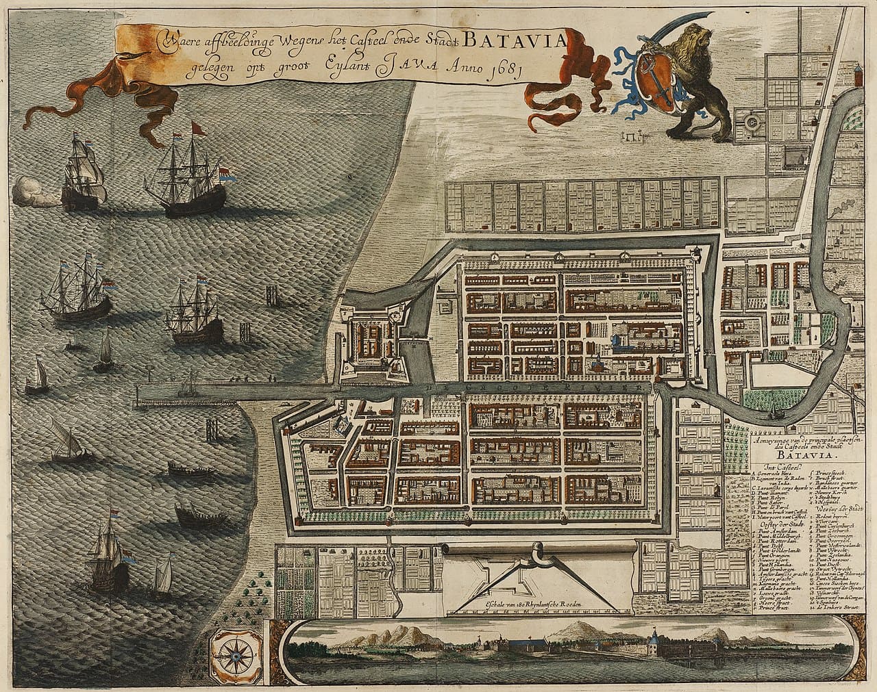 Batavia-1681-Insel-Java-Jakarta-Indonesien-Niederlaendische-Ostindien-Kompanie-Kolonialgeschichte-Kolonialismus-Kritisches-Netzwerk-VOC-Oostindische-Compagnie