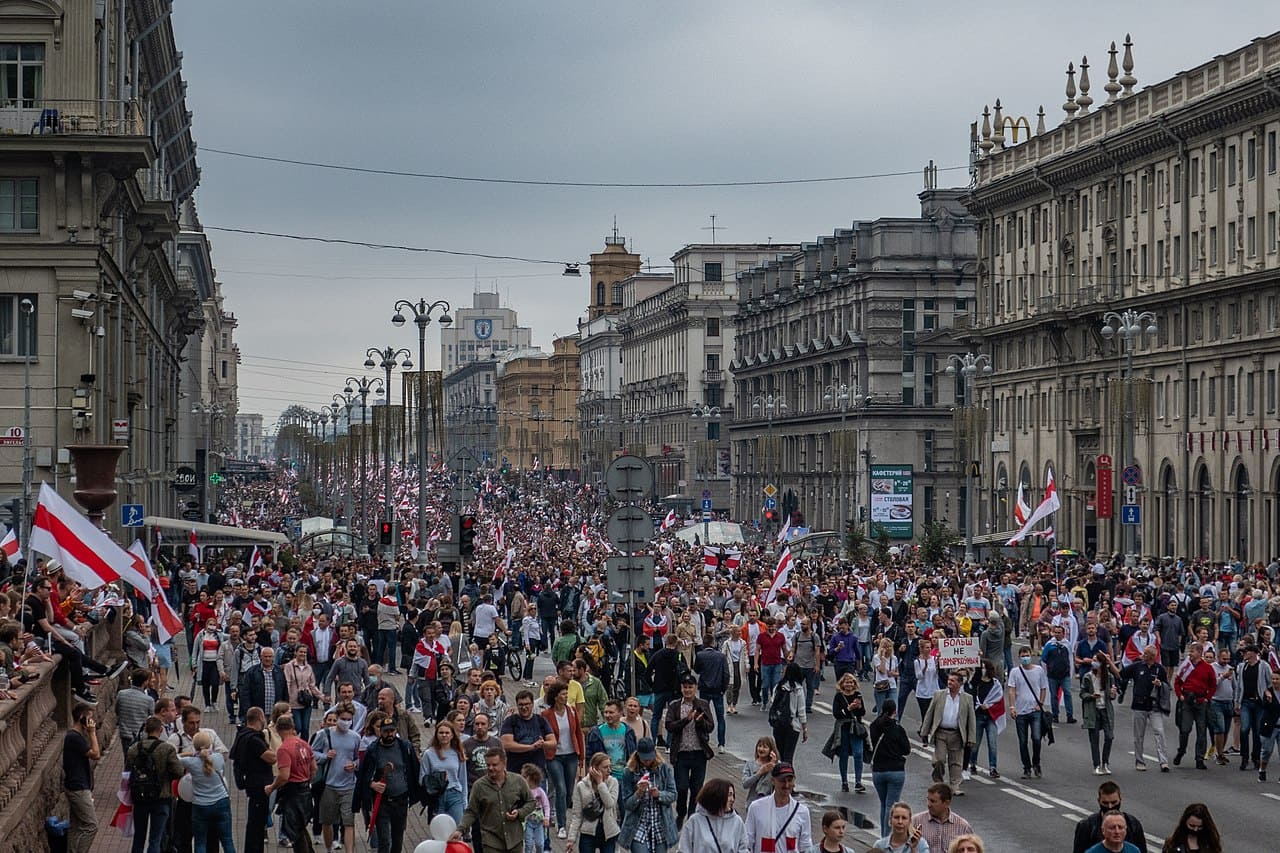 Belarus-Protest-rally-Alexander-Lukashenko-Minsk-Weissrussland-Kritisches-Netzwerk-Freiheit-Massenproteste-Oppositionsbewegung-Grosskundgebung-Belarussen