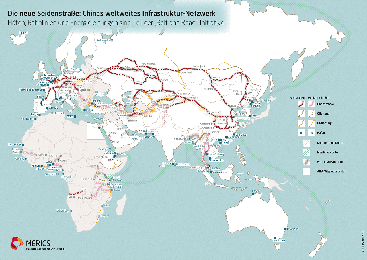Belt-and-Road-Initiative-MERICS-BRI-Tracker-BRI-Volksrepublik-China-Neue-Seidenstrassen-globales-Infrastrukturnetzwerk-Kritisches-Netzwerk-Xi-Jinping-Planwirtschaft