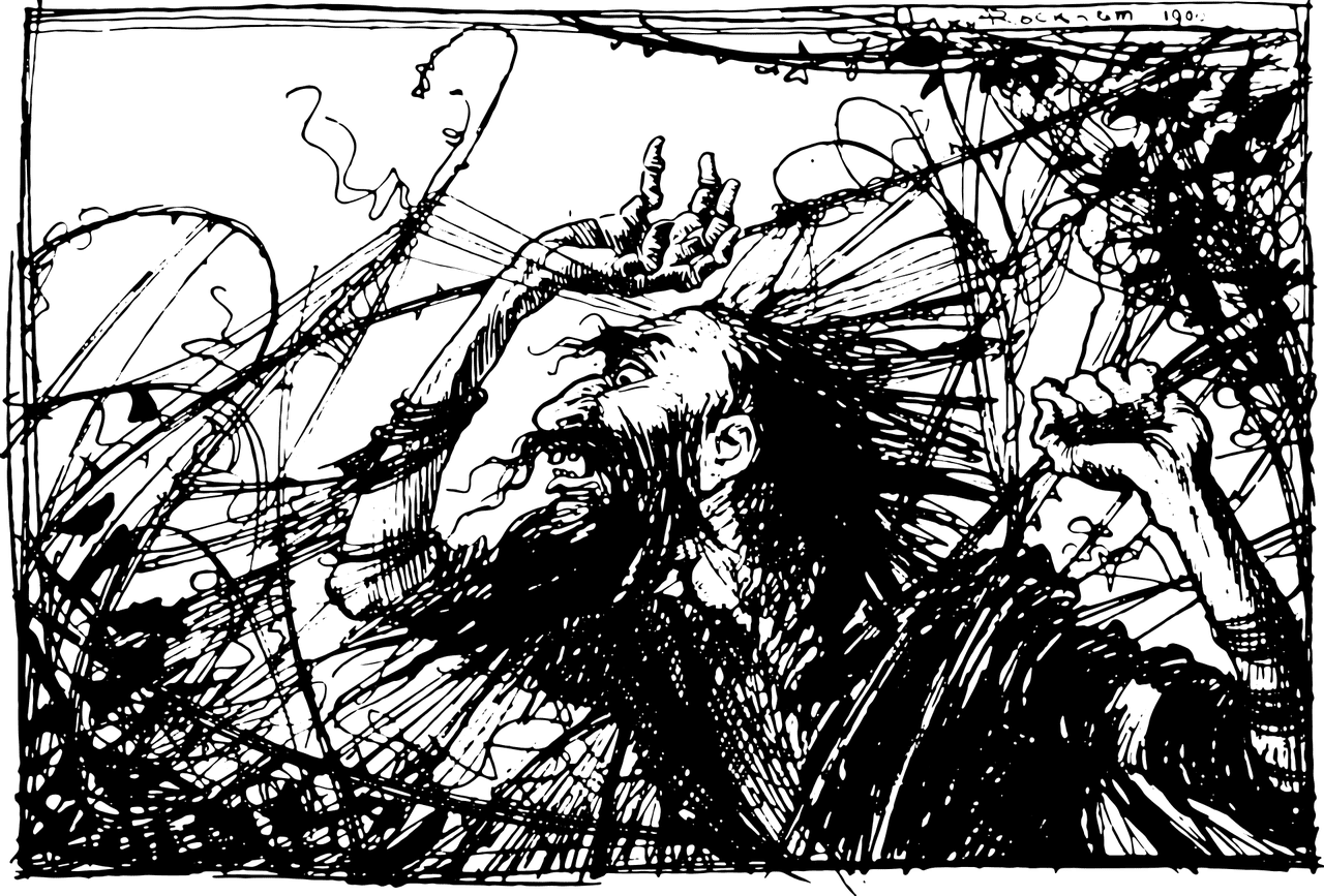 Chaos-im Kopf-gedankliche-Ordnung-Unordnung-Gedanken-Wirrwarr-Gedankenwirrwarr-Reizueberflutung-Braindump-Kritisches-Netzwerk-Gedankenkarussel-Gedankenstrudel