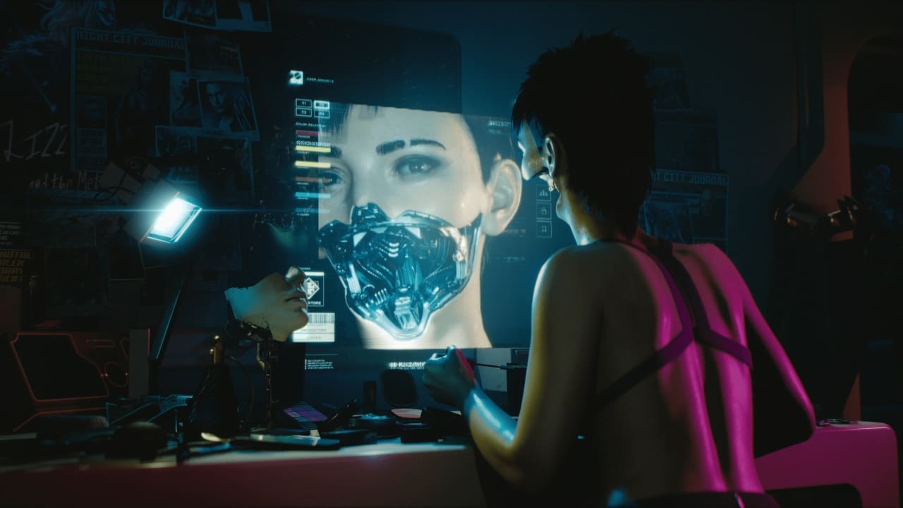 Cyberpunk2077-Menschmaschine-Cyborg-Beautiful-and-deadly-Technikglaeubigkeit-Technikwahn-Uebertechnisierung-Kritisches-Netzwerk-Braindance-kybernetische-Prothesen