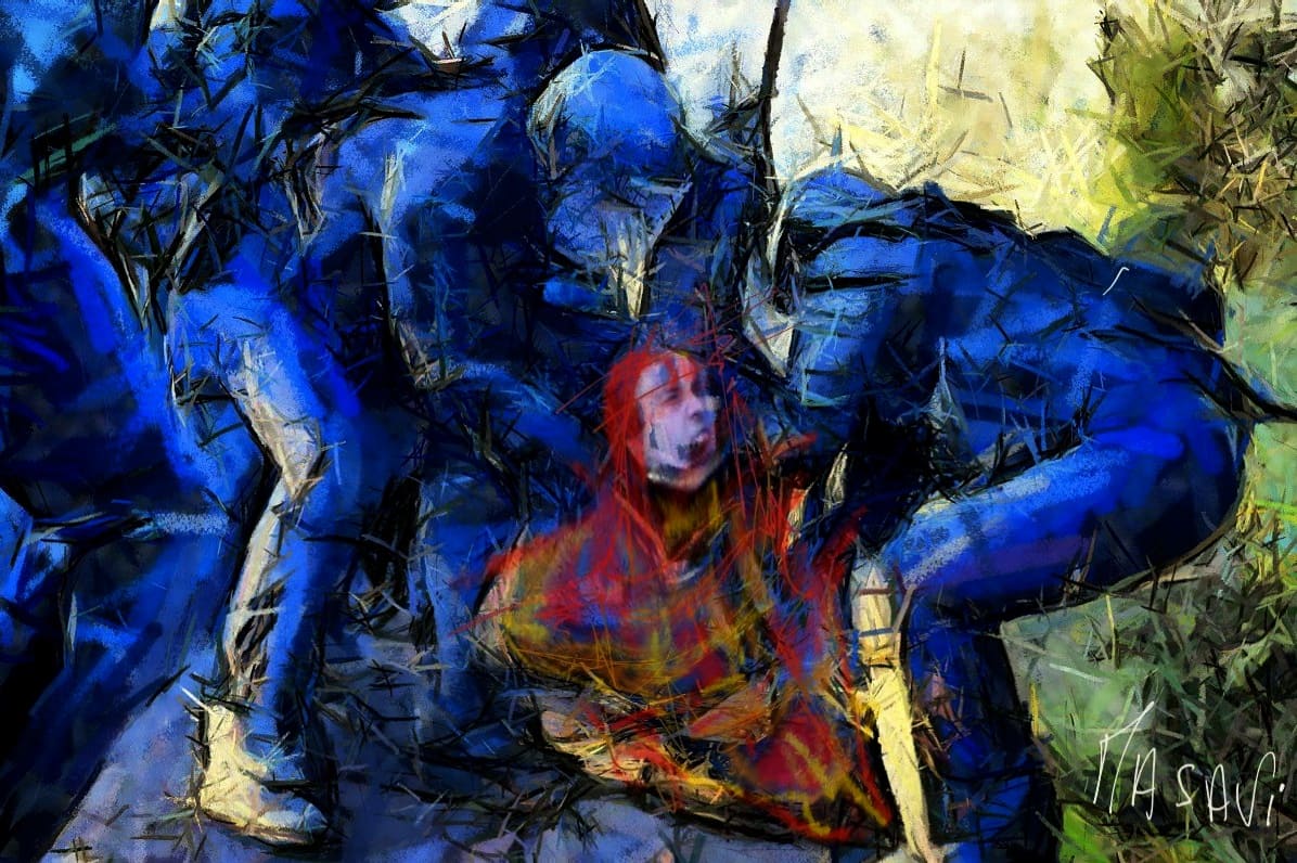 Greve-generale-6-brutalite-violence-policiere-Polizeibrutalitaet-Poizeistaat-Buergerbekaempfung-Elitendemokratie-Emmanuel-Macron-Kritisches-Netzwerk-Polizeigewalt