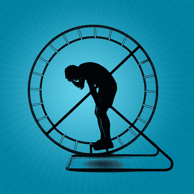 Hamsterrad-Systemdruck-Tretmuehle-Fremdbestimmung-Systemjunkies-Tunnelblick-nuetzliche-Idioten-Kritisches-Netzwerk-Lohnsklave-Einkommensarmut-Neoliberalismus