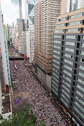 Hongkong-Hennessy-Road-Wan Chai-Hong-kong-Demonstration-extradition-bill-Kritisches-Netzwerk-Auslieferungsgesetz-Buergerbekaempfung-Buergerproteste-Massenproteste 