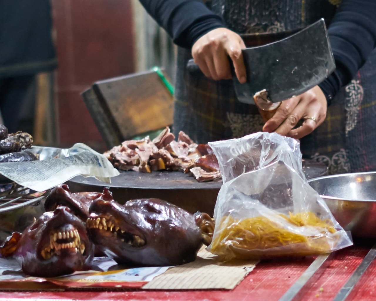 Hundefleisch-Hundeschlachten-dog-meat-eater-butcher-Speisehund-Hundegericht-Kritisches-Netzwerk-Vietnam-Hunderestaurant-Hundeteile-Hundefleischgerichte