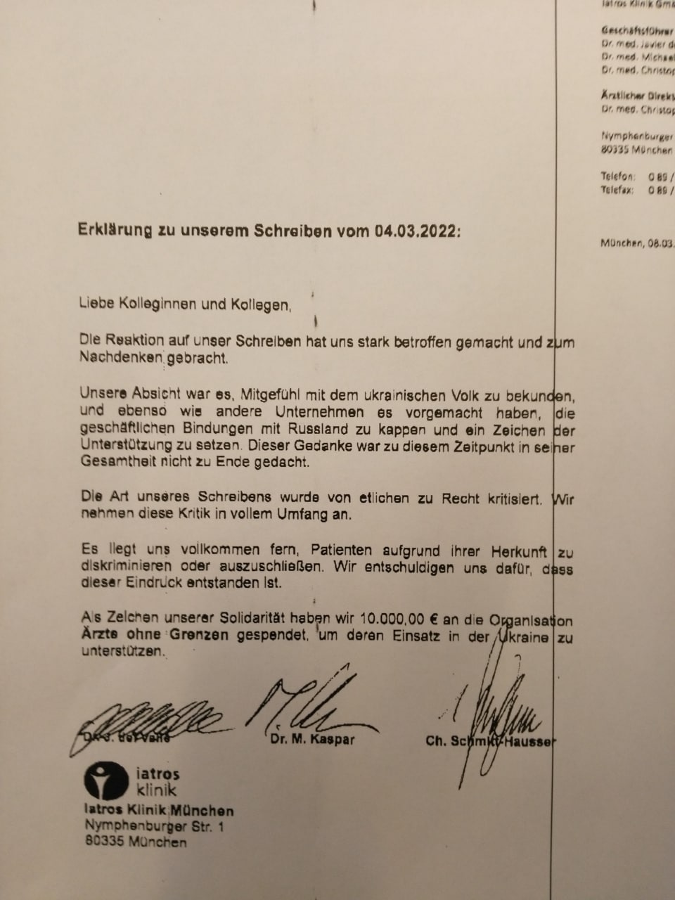 Iatros_Klinik_GmbH_Javier_del_Valle_Christoph_Schmitt-Hausser_Michael_Kaspar_Russenfeindlichkeit_Russenfresser_Russophobie_aerztlicher_Ethos_Kritisches-Netzwerk