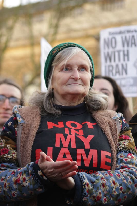 Iran-NOT-IN-MY-NAME-NO-WAR-Downing-Street-London-Boris-Johnson-warmonger-Kritisches-Netzwerk-drone-strikes-Teheran-Tehran-Kriegsverbrechen-Iraq-Afghanistan