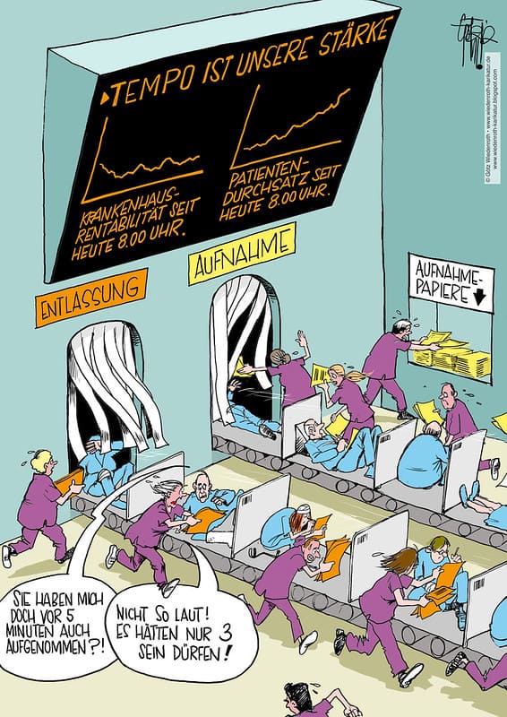 Krankenhausrentabilitaet_Verweildauer_Patientendurchsatz_Kosteneffizienz_Selbstkostendeckung_Fallpauschalensystem_Krankenhausplanung_Kritisches-Netzwerk