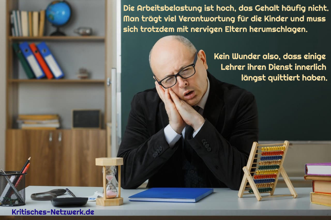 Lehrer_Schlafstoerungen_Depression_Burnout_mentale_koerperliche_Erschoepfung_Schinderei_Ueberlastung_Strapazen_Ueberstrapazierung_Kritisches-Netzwerk