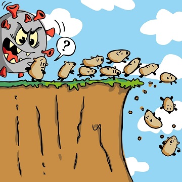 Lemminge-Cliff-Cartoon-Panik-Panikmache-Angst-Aengste-schueren-Angstmache-Plandemie-Coronahysterie-Coronapsychose-Massenpanik-Massenpsychose-Kritisches-Netzwerk