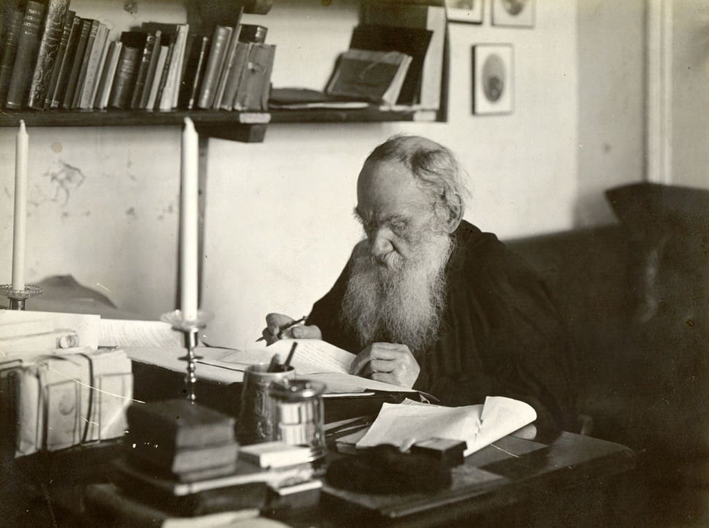 Leo-Lev-Tolstoi-Tolstoj-Tolstoy-Jasnaja-Poljana-Nikolajewitsch-Lew-Graf-Kritisches-Netzwerk-Rede-gegen-den-Krieg-Patriotismus-Herr-und Knecht-Leinwandmesser-Anarchismus