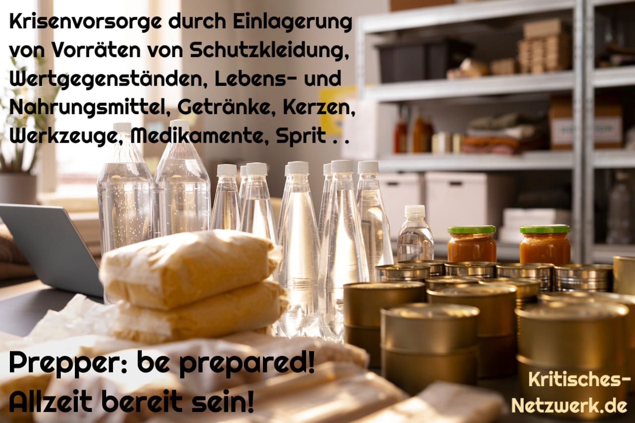 Prepper_Prepperszene_allzeit_bereit_be_prepared_Lebensmittelvorraete_Vorraete_anlegen_Bushcraft_Katastrophenvorbereitung_Krisenvorsorge_Schutzkleidung_Survival_Kritisches-Netzwerk
