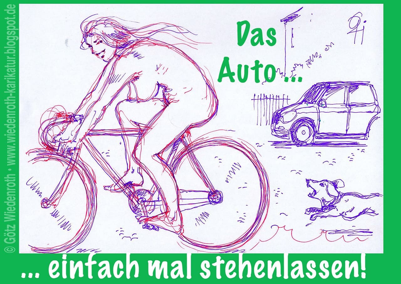 Radfahren_Auto_stehen_lassen_CO2_Emmissionen_Elektrofahrrad_Radwege_Greenwashing_Klimadiktatur_Klimafaschismus_Klimahysterie_Kritisches-Netzwerk