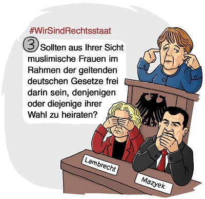 Rechtsstaat-3-muslimische-Frauen-Muslime-Selbstbestimmung-Selbstbestimmungsrechte-Frauenrechte-Kritisches-Netzwerk-Islamische-Charta-religioese-Bevormundung