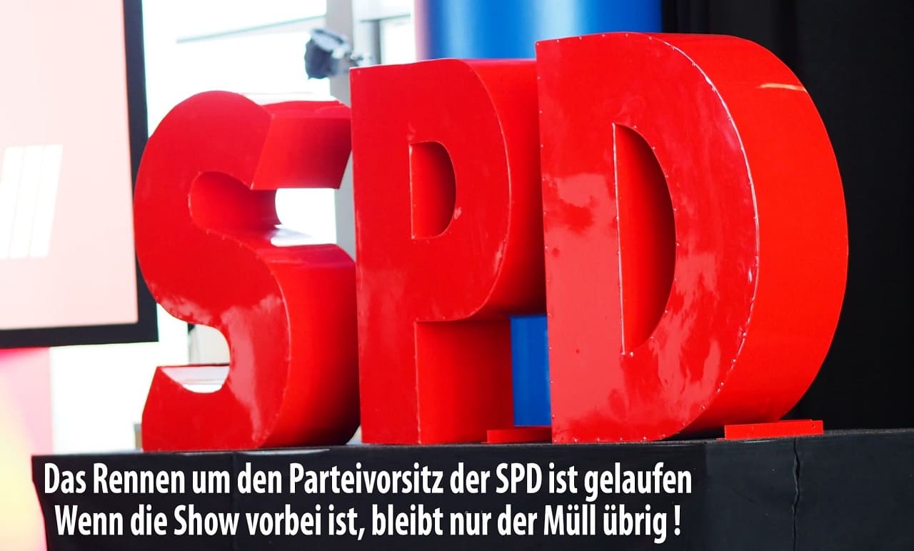 SPD-Muell-Parteivorsitz-Doppelspitze-Saskia-Esken-Norbert-Walter-Borjans-Kritisches-Netzwerk-Fuehrungsduo-Sozialdemokratie-Neoliberalismus-Volkspartei-Sozialabbau