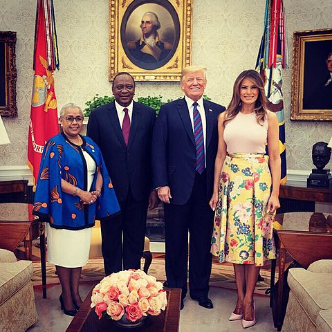 Uhuru-Muigai-Margaret-Kenyatta-Donald-Melania-Trump-president-Kenia-Kenya-Trade-agreements-Handelsabkommen-Muellexporte-Handelvertraege-Kunststoffmuell